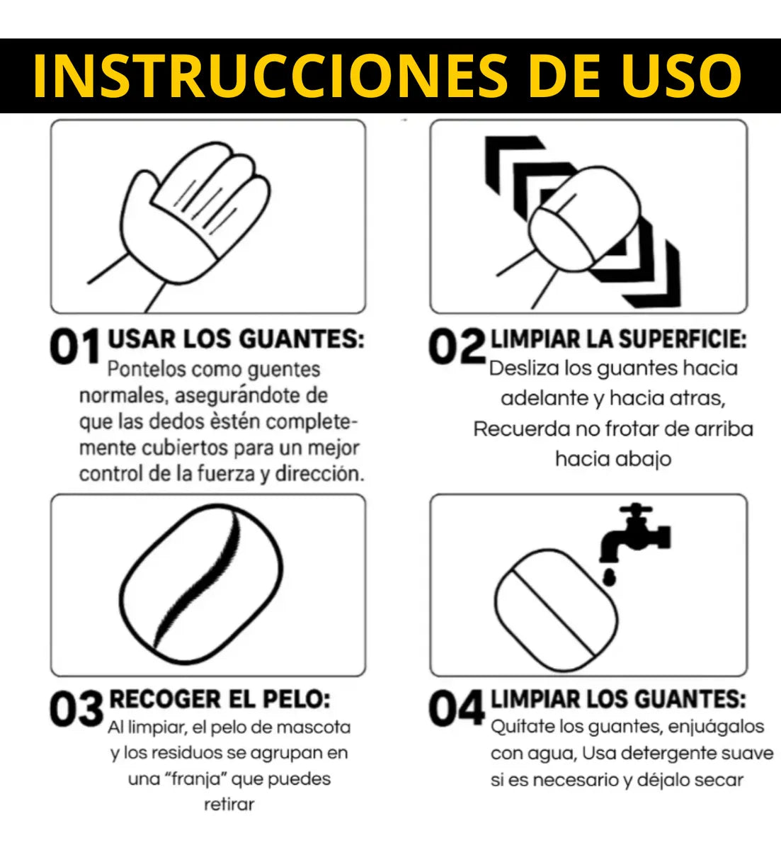 Guante Electrostático Quita Motas– Elimina Pelusa Fácil y Rápido.